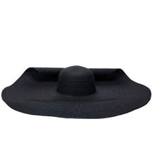 Load image into Gallery viewer, Black Wide Boho Brim Beach Hat